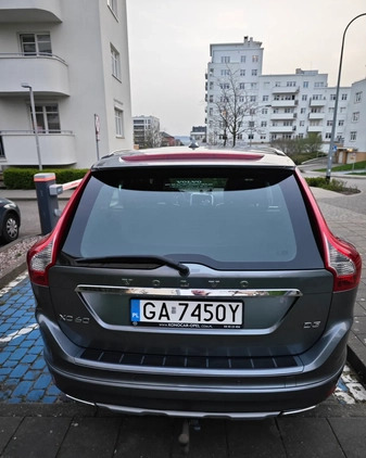 Volvo XC 60 cena 75030 przebieg: 160000, rok produkcji 2016 z Gdynia małe 79